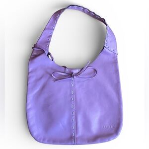 Y2K Pink Leather Bag with matching (attached) wallet, Joanel